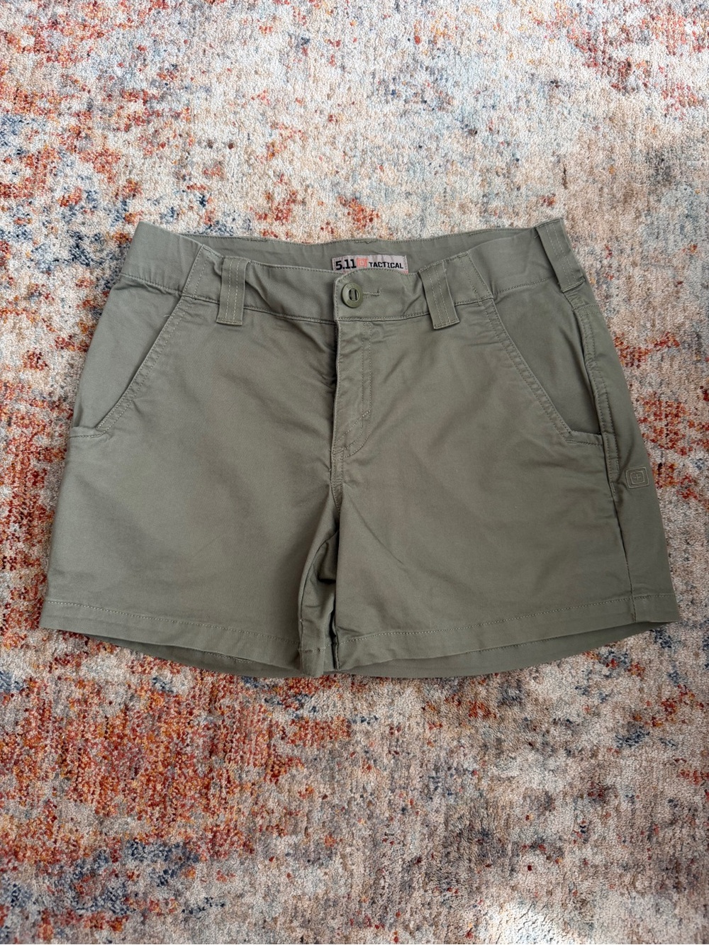 Women's 5.11 Olive Green Utility Shorts Sz 0